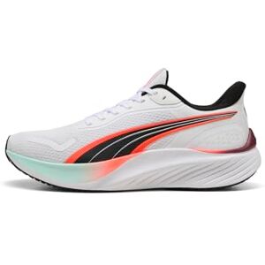 PUMA , Tenis para Correr Pounce Lite, Unisex, Blanco y Naranja, Talla 25,5 PUMA , Tenis para Correr Pounce Lite, Unisex, Blanco y Naranja, Talla 25,5