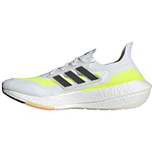 Adidas Ultraboost 21 Zapatillas de Correr para Hombre, Blanco/Negro/Amarillo (White/Black/Solar Yellow), 9 US Adidas Ultraboost 21 Zapatillas de Correr para Hombre, Blanco/Negro/Amarillo (White/Black/Solar Yellow), 9 US