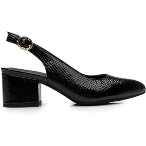 Flexi Zapatilla Casual con Texturas Decorativas y Ajuste de Hebilla 137503 (Negro-24.5) Flexi Zapatilla Casual con Texturas Decorativas y Ajuste de Hebilla 137503 (Negro-24.5)