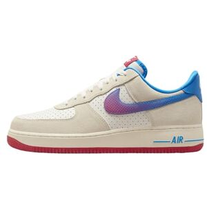 Nike Air Force 1 '07 LV8 Tenis para hombre, Leche de coco/vela/rojo universitario/azul fotográfico, 28.5 cm Nike Air Force 1 '07 LV8 Tenis para hombre, Leche de coco/vela/rojo universitario/azul fotográfico, 28.5 cm