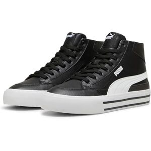 PUMA , Tenis Casuales Court Classic Vulc Mid, Unisex, Blanco y Negro, Talla 24,5 PUMA , Tenis Casuales Court Classic Vulc Mid, Unisex, Blanco y Negro, Talla 24,5