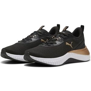 PUMA , Tenis para Correr Softride Sera, Mujer, Negro con Dorado, Talla 25,5 PUMA , Tenis para Correr Softride Sera, Mujer, Negro con Dorado, Talla 25,5