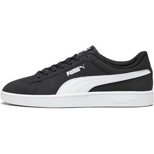 PUMA , Tenis Smash 3.0 Buck, Unisex, Negro y Blanco, Talla 28 PUMA , Tenis Smash 3.0 Buck, Unisex, Negro y Blanco, Talla 28