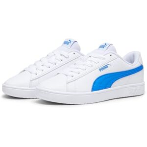 PUMA , Tenis Juveniles Rickie Classic, Unisex, Blanco y Azul, Talla 24,5 PUMA , Tenis Juveniles Rickie Classic, Unisex, Blanco y Azul, Talla 24,5