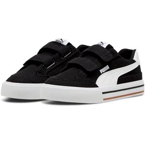 PUMA , Tenis Casuales Court Classic Vulc FS V para Niño, Unisex, Negro y Blanco, Talla 18 PUMA , Tenis Casuales Court Classic Vulc FS V para Niño, Unisex, Negro y Blanco, Talla 18