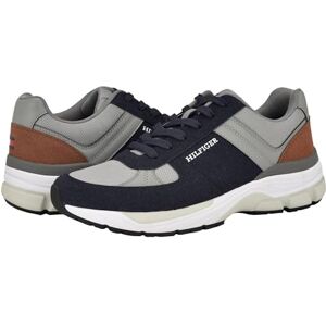 Tommy Hilfiger Paver Tenis para Hombre, Navy/Grey Multi, 27 cm Tommy Hilfiger Paver Tenis para Hombre, Navy/Grey Multi, 27 cm