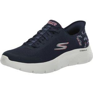 Skechers Go Walk Flex Eva Tenis sin Cordones para Mujer, Azul Marino/Rosa, 25.5 cm Skechers Go Walk Flex Eva Tenis sin Cordones para Mujer, Azul Marino/Rosa, 25.5 cm