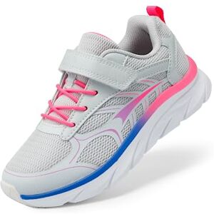 DREAM PAIRS Zapatillas Deportivas para Correr EZ-Ons Tenis para Niños y Niñas,Size 17.5 cm,Gris Claro/Rosa,SDRS2326K DREAM PAIRS Zapatillas Deportivas para Correr EZ-Ons Tenis para Niños y Niñas,Size 17.5 cm,Gris Claro/Rosa,SDRS2326K