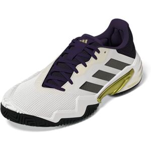 Adidas Barricade 13 Tenis Tenis para Hombre, Blanco/Negro/Aurora Plum, 25.5 cm Adidas Barricade 13 Tenis Tenis para Hombre, Blanco/Negro/Aurora Plum, 25.5 cm