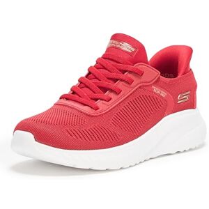 Skechers Tenis Deportivos para Mujer con Manos Libres, Bobs Squad Chaos-Current Muse, Rojo -, 25 cm Skechers Tenis Deportivos para Mujer con Manos Libres, Bobs Squad Chaos-Current Muse, Rojo -, 25 cm