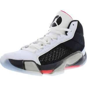 Nike Air Jordan XXXVIII FIBA Zapatillas de baloncesto (FN7481-100, blanco/platino puro/oro metálico), Blanco/Negro/Rojo, 12 Women/10.5 Men Nike Air Jordan XXXVIII FIBA Zapatillas de baloncesto (FN7481-100, blanco/platino puro/oro metálico), Blanco/Negro/Rojo, 12 Women/10.5 Men