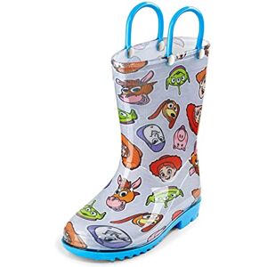 Disney Toy Story Botas impermeables de PVC para niños, con Buzz Lightyear, Woody, asas fáciles de poner, para niños pequeños y pequeños, Multicolor, 12 MX Niño Disney Toy Story Botas impermeables de PVC para niños, con Buzz Lightyear, Woody, asas fáciles de poner, para niños pequeños y pequeños, Multicolor, 12 MX Niño