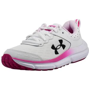 Under Armour Charged Assert 10 para Mujer, (102) Blanco/Rosa Rebelde/Negro, 28 cm Under Armour Charged Assert 10 para Mujer, (102) Blanco/Rosa Rebelde/Negro, 28 cm