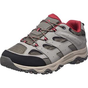 Merrell Zapatos de Senderismo Unisex Moab 3 Low Waterpoof para niños, Boulder/Rojo, 7 Big Kid Merrell Zapatos de Senderismo Unisex Moab 3 Low Waterpoof para niños, Boulder/Rojo, 7 Big Kid