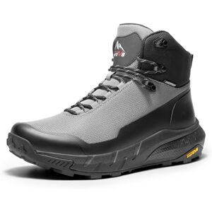 NORTIV 8 Botas de Senderismo Impermeables para hombre Deportes Aire Libre Calzado para Trekking HydroTrek,Size 27.5 cm,Gris/Negro,NMUMHB2504 NORTIV 8 Botas de Senderismo Impermeables para hombre Deportes Aire Libre Calzado para Trekking HydroTrek,Size 27.5 cm,Gris/Negro,NMUMHB2504