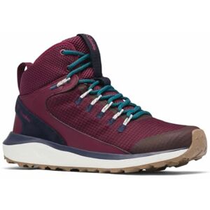 Columbia Trailstorm Mid Tenis de Senderismo Impermeables para Mujer, Marionberry/Deep Water, 26 cm Columbia Trailstorm Mid Tenis de Senderismo Impermeables para Mujer, Marionberry/Deep Water, 26 cm