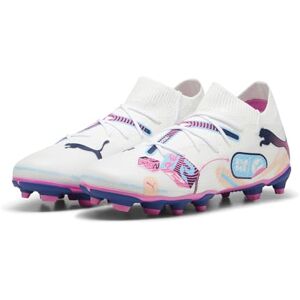 PUMA Future Match Firm Piso Artificial para niños,  White-Luminoso Blue-Poison Pink-Fizzy Melon, 1 Big Kid PUMA Future Match Firm Piso Artificial para niños,  White-Luminoso Blue-Poison Pink-Fizzy Melon, 1 Big Kid
