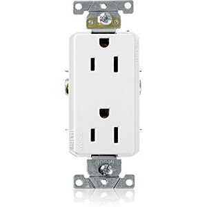 Leviton 012-16252-00W Receptáculo Dúplex Decora Plus Grado Comercial-Industrial 15A 125V 2P3H, Alambrado Lateral y Posterior, Blanco, pack of/paquete de 1 Leviton 012-16252-00W Receptáculo Dúplex Decora Plus Grado Comercial-Industrial 15A 125V 2P3H, Alambrado Lateral y Posterior, Blanco, pack of/paquete de 1
