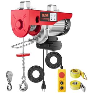 VEVOR Polipasto eléctrico de 800 libras con control remoto con cable de 14 pies, polipasto eléctrico de 110 voltios con altura de elevación de 20-40 pies para fábrica de almacenes de cochera VEVOR Polipasto eléctrico de 800 libras con control remoto con cable de 14 pies, polipasto eléctrico de 110 voltios con altura de elevación de 20-40 pies para fábrica de almacenes de cochera