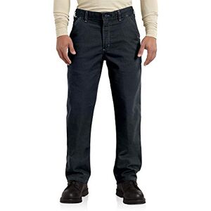 Carhartt Pantalón resistente al fuego, lavado, para hombre, Azul Marino Oscuro, 40W x 34L Carhartt Pantalón resistente al fuego, lavado, para hombre, Azul Marino Oscuro, 40W x 34L