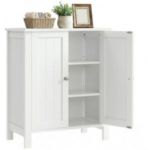 VASAGLE Armario de Baño, con 2 Estantes Ajustables, Gabinete con 2 Puertas, 30 x 60 x 80 cm, 30 x 60 x 80 cm, Blanco MBCB60W VASAGLE Armario de Baño, con 2 Estantes Ajustables, Gabinete con 2 Puertas, 30 x 60 x 80 cm, 30 x 60 x 80 cm, Blanco MBCB60W