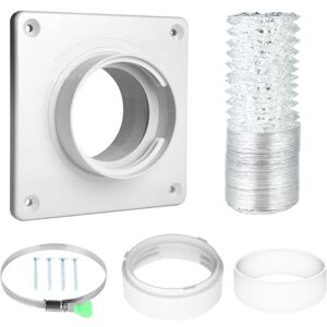 Qivine Kit de Conector de Ventilación de Secadora, Adaptador de Placa de Pared de Ventilación de Secadora con Conexión y Desconexión Rápidas, Kit de Conector de Conducto de Secadora para Tubos de 4 Pulgadas Qivine Kit de Conector de Ventilación de Secadora, Adaptador de Placa de Pared de Ventilación de Secadora con Conexión y Desconexión Rápidas, Kit de Conector de Conducto de Secadora para Tubos de 4 Pulgadas