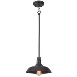 LUTEMA Lámpara Mini Colgante Para Exteriores Pantalla Ancha Estilo Granero Café Claro 1 Luz Para Interior/Exterior 10 Pulgadas Iluminación Descendente Brillante LUTEMA Lámpara Mini Colgante Para Exteriores Pantalla Ancha Estilo Granero Café Claro 1 Luz Para Interior/Exterior 10 Pulgadas Iluminación Descendente Brillante