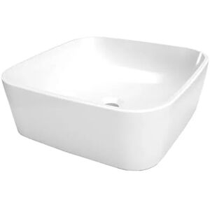 HELVEX Lavabo De Sobreponer Santorini Sin Rebosadero Blanco HELVEX Lavabo De Sobreponer Santorini Sin Rebosadero Blanco