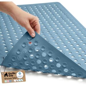 Gorilla Grip Alfombra de Bañera y Ducha Patentada, 35X16, Lavable A Máquina, Alfombrillas de Bañera Grandes con Orificios de Drenaje y Ventosas, Azul Cielo Opaco Gorilla Grip Alfombra de Bañera y Ducha Patentada, 35X16, Lavable A Máquina, Alfombrillas de Bañera Grandes con Orificios de Drenaje y Ventosas, Azul Cielo Opaco