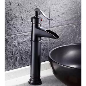 FLYIFE Faucet Basin Black Bath High Brass Taps Bathroom Sink Waterfall Tall Single Hole Oil Rubbed Bronze Single Handle Single Hole Hot Cold Water Mixer Taps Sink Water-Tap FLYIFE Faucet Basin Black Bath High Brass Taps Bathroom Sink Waterfall Tall Single Hole Oil Rubbed Bronze Single Handle Single Hole Hot Cold Water Mixer Taps Sink Water-Tap