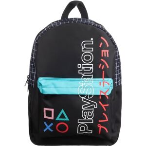 Bioworld Sony Playstation Mochila Kanji de 16.5 pulgadas con bloques de color para portátil con correas ajustables Bioworld Sony Playstation Mochila Kanji de 16.5 pulgadas con bloques de color para portátil con correas ajustables