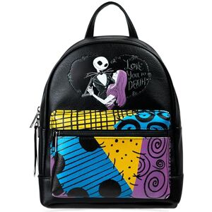 Disney Stitch Mochila para niñas y adolescentes y mujeres con correas dobles para mochila de día para viajes escolares, viajes en el parque regalos para niñas, Multi Jack & Sally, 11x9.1x4.7inch Disney Stitch Mochila para niñas y adolescentes y mujeres con correas dobles para mochila de día para viajes escolares, viajes en el parque regalos para niñas, Multi Jack & Sally, 11x9.1x4.7inch