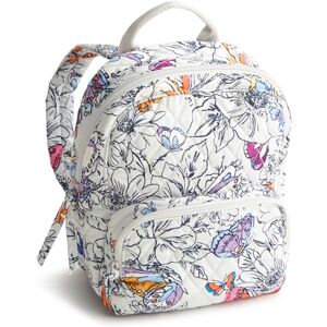 Vera Bradley Mini Banbury Mochila de algodón premium para mujer, Wing + Bloom, Talla unica Vera Bradley Mini Banbury Mochila de algodón premium para mujer, Wing + Bloom, Talla unica
