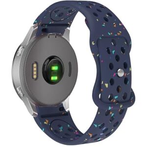 SENYAKI 20mm Correa para Garmin Vivoactive 5, Banda Silicona Deportiva Pulsera Compatible con Garmin Vivoactive 5 con Diseño de Puntos Coloridos Correas para Vivoactive 5 (Azul) SENYAKI 20mm Correa para Garmin Vivoactive 5, Banda Silicona Deportiva Pulsera Compatible con Garmin Vivoactive 5 con Diseño de Puntos Coloridos Correas para Vivoactive 5 (Azul)