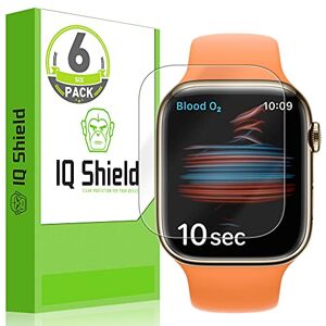 IQShield Paquete de 6 protectores de visualización para Apple Watch Series 9/8/7 (41 mm), fácil de instalar, ultrafino, resistente a las manchas, antiarañazos, antiburbujas, película de TPU IQShield Paquete de 6 protectores de visualización para Apple Watch Series 9/8/7 (41 mm), fácil de instalar, ultrafino, resistente a las manchas, antiarañazos, antiburbujas, película de TPU