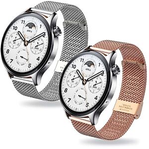 hunmansaf 2 Piezas Correa de Acero Inoxidable para Xiaomi Mi Watch S1 Pro/Mi Watch S1/Mi Watch S1 Active/Mi Watch Correa, Pulsera Acero Inoxidable Metal Replacement Band Compatible con Mi Watch S1 Pro (D) hunmansaf 2 Piezas Correa de Acero Inoxidable para Xiaomi Mi Watch S1 Pro/Mi Watch S1/Mi Watch S1 Active/Mi Watch Correa, Pulsera Acero Inoxidable Metal Replacement Band Compatible con Mi Watch S1 Pro (D)