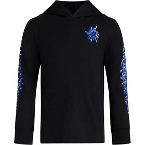 Adidas Playera de Manga Larga de algodón con Logotipo Bos para niño, Black Blue Slime, 4 Adidas Playera de Manga Larga de algodón con Logotipo Bos para niño, Black Blue Slime, 4