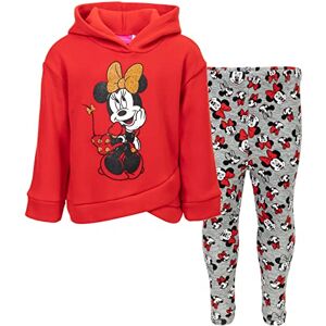 Disney Minnie Mouse Little Girls' 2-Piece Fleece Ruffle Hoodie & Legging Set, Red 6/6X Disney Minnie Mouse Little Girls' 2-Piece Fleece Ruffle Hoodie & Legging Set, Red 6/6X