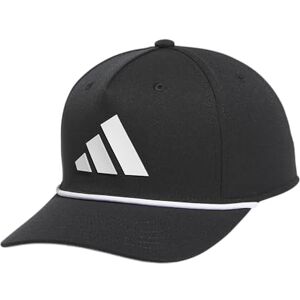 Adidas Gorra de Corte Corto con Corona Alta estructurada de Gama Media con Borde precurvado, Ajuste Ajustable, con Detalle de Cuerda Retro, Negro/Blanco/Gris, Talla única Adidas Gorra de Corte Corto con Corona Alta estructurada de Gama Media con Borde precurvado, Ajuste Ajustable, con Detalle de Cuerda Retro, Negro/Blanco/Gris, Talla única