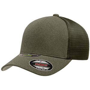 Flexfit Melange Unipanel Gorra de Camionero, Verde -Oliva, Small-Medium Flexfit Melange Unipanel Gorra de Camionero, Verde -Oliva, Small-Medium