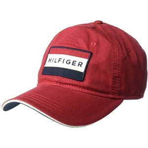 Tommy Hilfiger Cole Dad Sombrero para Hombre, Rojo (Core Red), One Size Tommy Hilfiger Cole Dad Sombrero para Hombre, Rojo (Core Red), One Size
