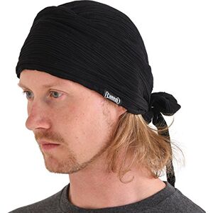 CHARM Bufanda de pirata para la cabeza, estilo bohemio, turbante largo, bandana con gorra, disfraz de pirata gitano, Negro, Talla única CHARM Bufanda de pirata para la cabeza, estilo bohemio, turbante largo, bandana con gorra, disfraz de pirata gitano, Negro, Talla única