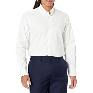 Brooks Brothers Camisa Deportiva Oxford elástica de Manga Larga para Hombre, sin Planchar, Color Liso, Blanco, X-Large Brooks Brothers Camisa Deportiva Oxford elástica de Manga Larga para Hombre, sin Planchar, Color Liso, Blanco, X-Large