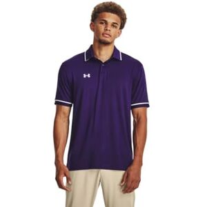 Under Armour Team Tipped Polo de manga corta para hombre, Púrpura, blanco, X-Large Under Armour Team Tipped Polo de manga corta para hombre, Púrpura, blanco, X-Large
