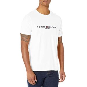 Tommy Hilfiger Playera de Manga Corta con Logotipo para Hombre, Blanco Brillante, XX-Large Tommy Hilfiger Playera de Manga Corta con Logotipo para Hombre, Blanco Brillante, XX-Large