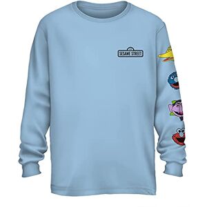 Sesame Street Camisa cl sica Elmo Cookie Monster Big Bird Camiseta de manga larga para hombre, Azul (Sky Blue), Small Sesame Street Camisa cl sica Elmo Cookie Monster Big Bird Camiseta de manga larga para hombre, Azul (Sky Blue), Small