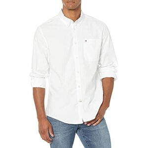 Tommy Hilfiger Camisa Oxford de Manga Larga con Botones para Hombre, Ajuste Regular, Blanco óptico, X-Large Tommy Hilfiger Camisa Oxford de Manga Larga con Botones para Hombre, Ajuste Regular, Blanco óptico, X-Large