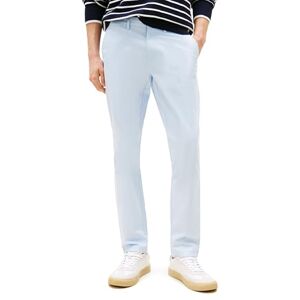 Tommy Hilfiger Pantalones Chinos de algodón elástico para Hombre, Ajuste Ajustado, Azul (Breezy Blue), 40W x 36L Tommy Hilfiger Pantalones Chinos de algodón elástico para Hombre, Ajuste Ajustado, Azul (Breezy Blue), 40W x 36L