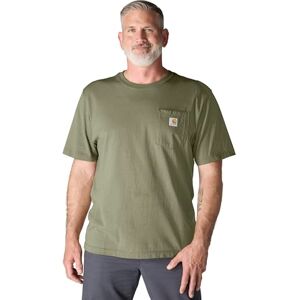 Carhartt Playera de Manga Corta Pesada con Bolsillo para Hombre (también Disponible en Talla Grande y Alta), Oliva polvorienta, 4X-Large Tall Carhartt Playera de Manga Corta Pesada con Bolsillo para Hombre (también Disponible en Talla Grande y Alta), Oliva polvorienta, 4X-Large Tall