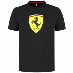 PUMA Camiseta Scuderia Ferrari F1 para hombre con gran logo del Escudo Scudetto Negro Talla: Mediana PUMA Camiseta Scuderia Ferrari F1 para hombre con gran logo del Escudo Scudetto Negro Talla: Mediana